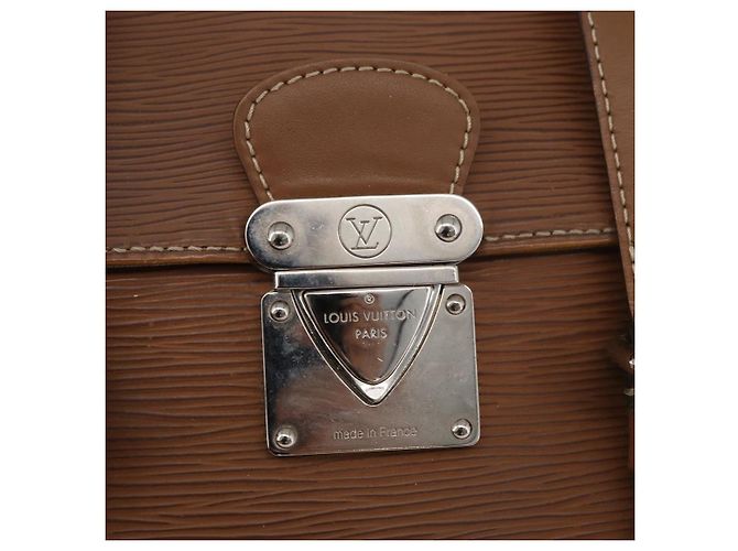 Borsa a Spalla LOUIS VUITTON Epi Segur MM Marrone Camel M58861 LV Auth 182606A Cammello - vista 17