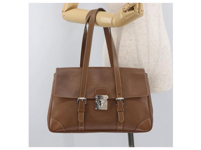 Borsa a Spalla LOUIS VUITTON Epi Segur MM Marrone Camel M58861 LV Auth 182606A Cammello - vista 22