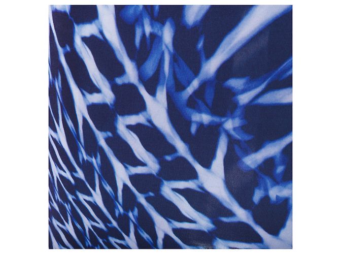 Vestido ajustado Roberto Cavalli con estampado abstracto azul - vista 4