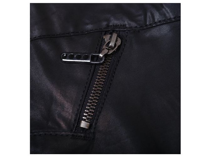 Dolce & Gabbana Pantaloni biker in pelle nera Dolce&Gabbana con dettagli con zip Nero - vista 4