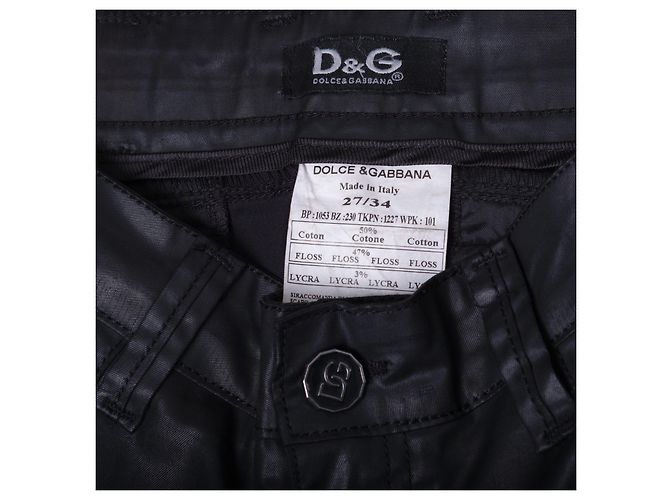 Dolce & Gabbana Pantaloni biker in pelle nera Dolce&Gabbana con dettagli con zip Nero - vista 6