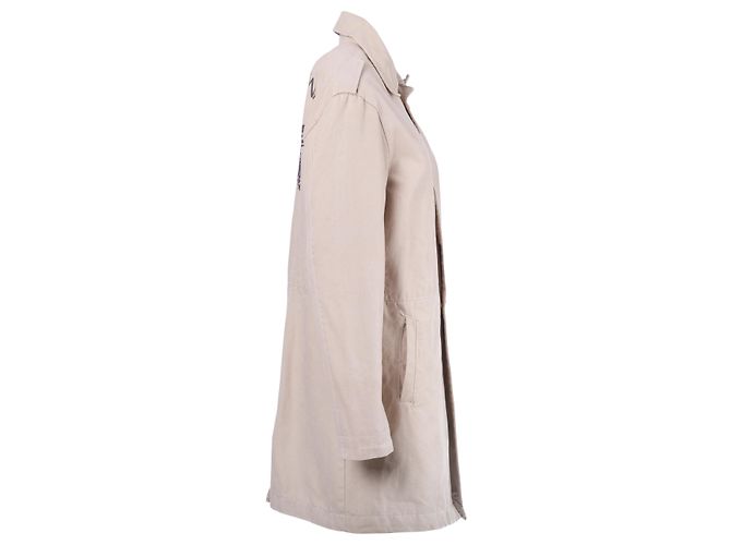 Gabardina beige Dolce & Gabbana con gráfico en la espalda - vista 2