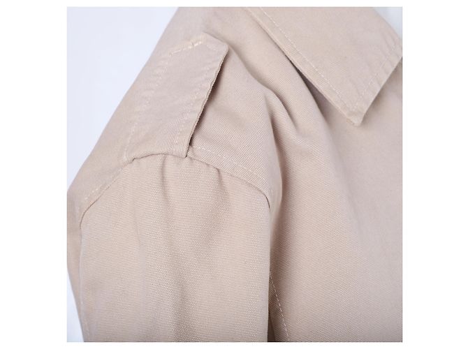 Gabardina beige Dolce & Gabbana con gráfico en la espalda - vista 4