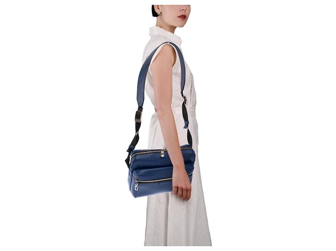 Borsa LOUIS VUITTON in Pelle Blu - 103582 - vista 13