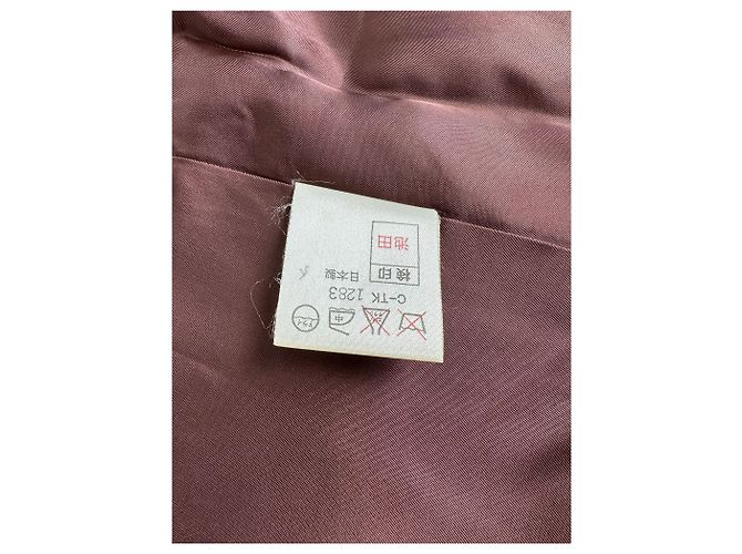 Vintage Givenchy Seidenmantel Dunkelbraun M - Ansicht 7