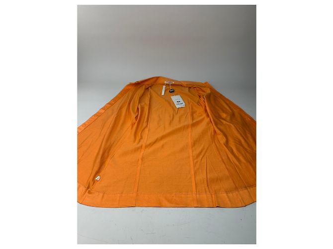 Céline Camicia in cotone vintage Celine Arancione Bottoni argento M - vista 13