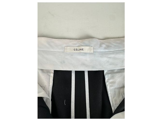 Céline Gonna vintage Celine in misto lana nera M Nero - vista 5
