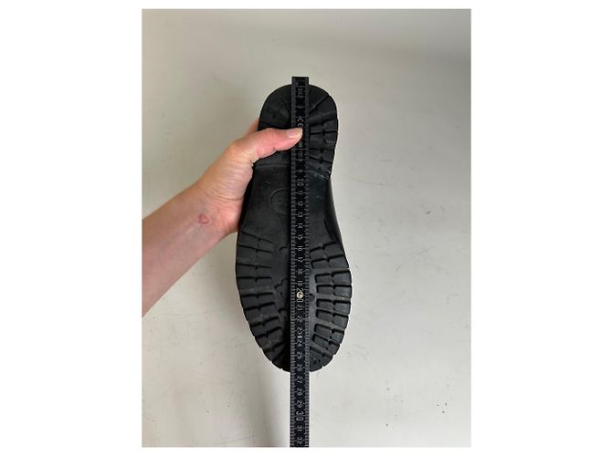 Mocassini Vintage Gucci in pelle nera e argento EU40.5 Nero - vista 11