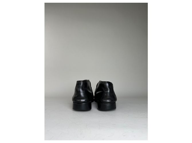 Mocassini Vintage Gucci in pelle nera e argento EU40.5 Nero - vista 7