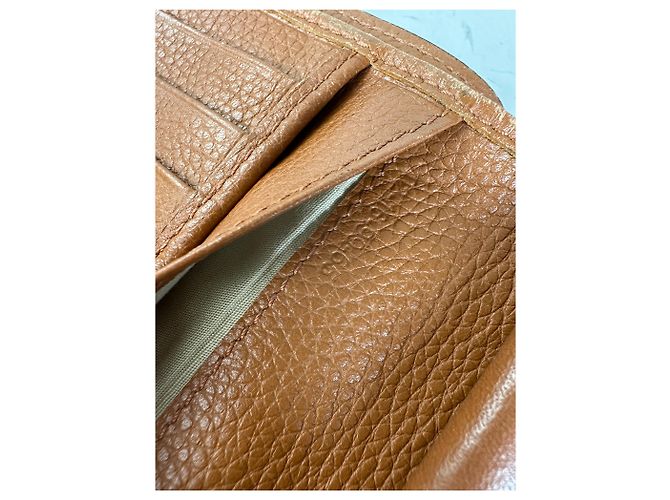 Chloé Vintage Chloe Pebbled Leather Wallet Tan Gold Camel - view 7