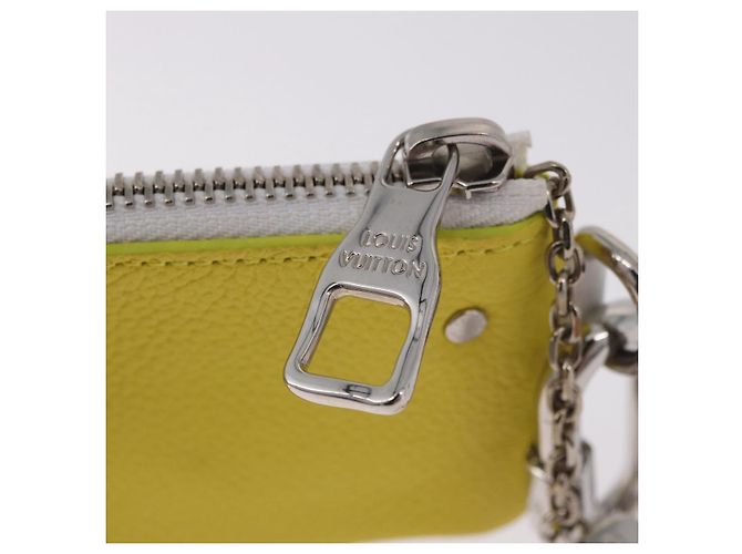 LOUIS VUITTON Everyday LV Pochette Cles Monedero Amarillo M80845 LV Auth 183740A - vista 10