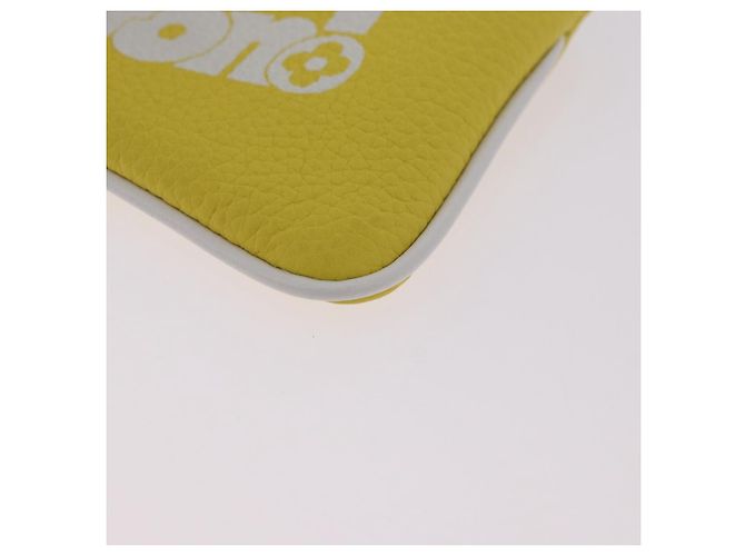 LOUIS VUITTON Everyday LV Pochette Cles Monedero Amarillo M80845 LV Auth 183740A - vista 14