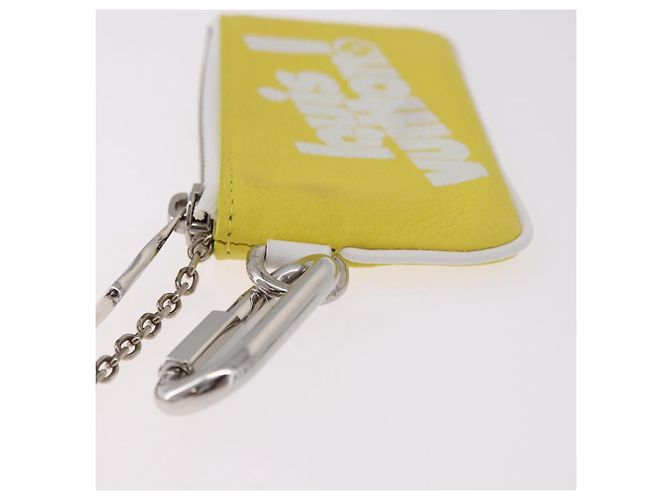 LOUIS VUITTON Everyday LV Pochette Cles Monedero Amarillo M80845 LV Auth 183740A - vista 4