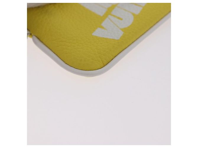 LOUIS VUITTON Everyday LV Pochette Cles Monedero Amarillo M80845 LV Auth 183740A - vista 8