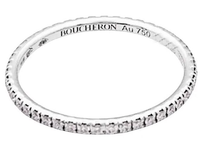 Boucheron Ring, « Epure », Weißgold, Diamanten. - Ansicht 2