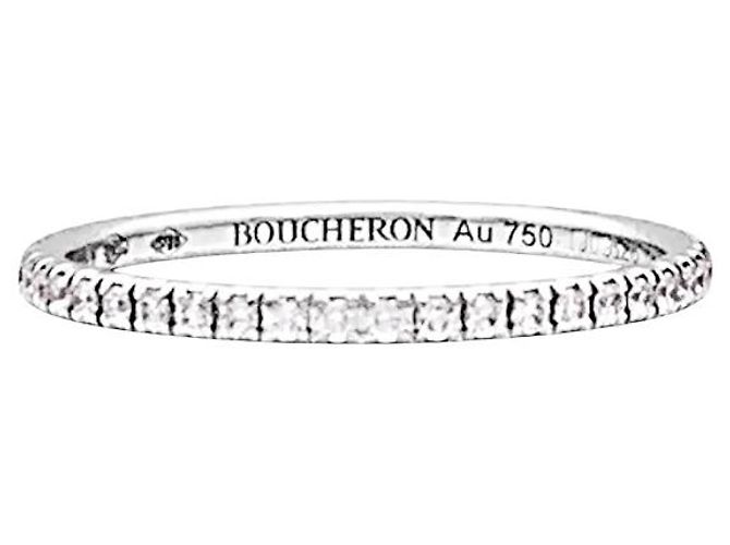 Boucheron Ring, « Epure », Weißgold, Diamanten. - Ansicht 3