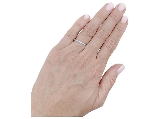 Boucheron Ring, « Epure », Weißgold, Diamanten. - Ansicht 5