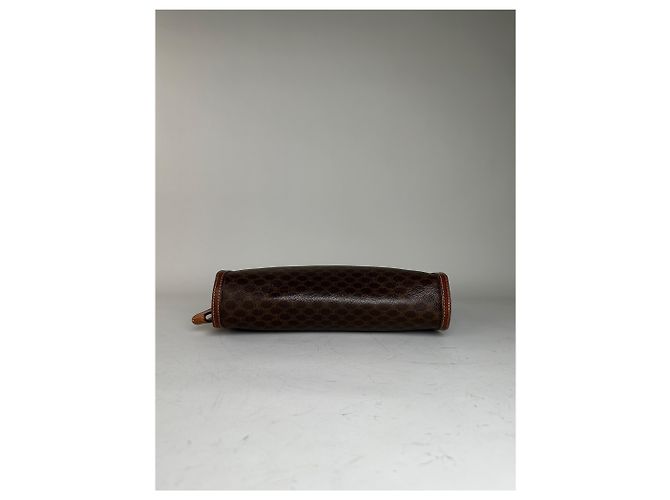 Céline Vintage Celine beschichtete Canvas Pouch Braun Rost Gold Kamel - Ansicht 5
