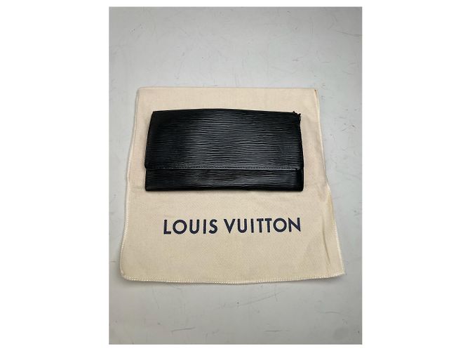 Vintage Louis Vuitton Epi Leder Clutch Schwarz Silber - Ansicht 5