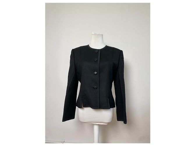 Vintage Givenchy Wollblazer-Set Schwarz M - Ansicht 11