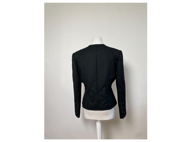 Vintage Givenchy Wollblazer-Set Schwarz M - Ansicht 12