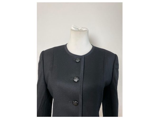 Vintage Givenchy Wollblazer-Set Schwarz M - Ansicht 13
