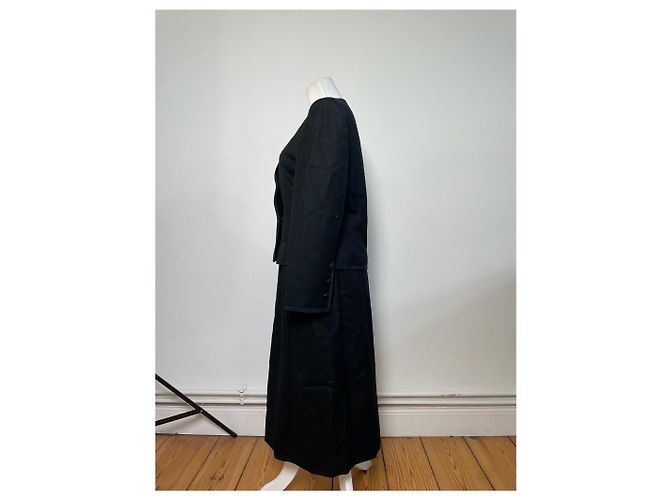 Vintage Givenchy Wollblazer-Set Schwarz M - Ansicht 2