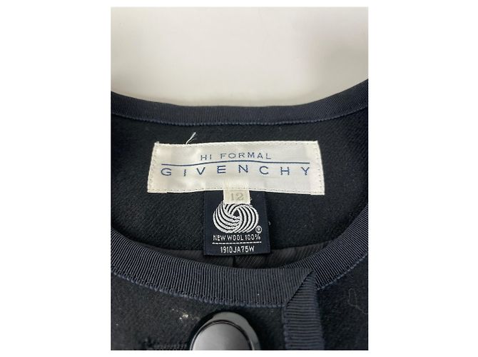 Vintage Givenchy Wollblazer-Set Schwarz M - Ansicht 7