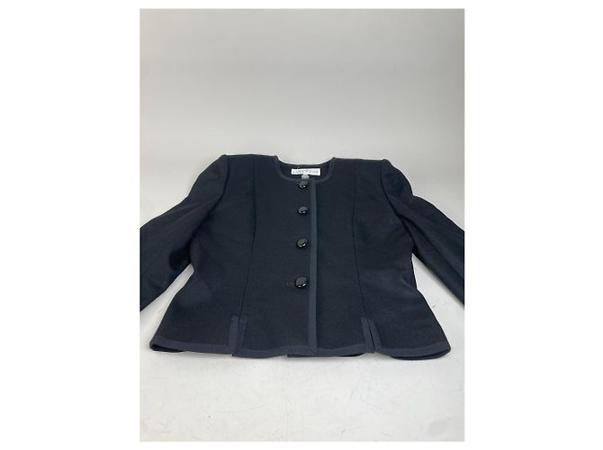 Vintage Givenchy Wollblazer-Set Schwarz M - Ansicht 8