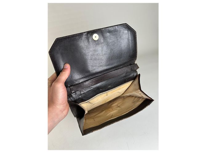 Tote Balenciaga Vintage BB Monogram Canvas Tan Brown Cammello - vista 3