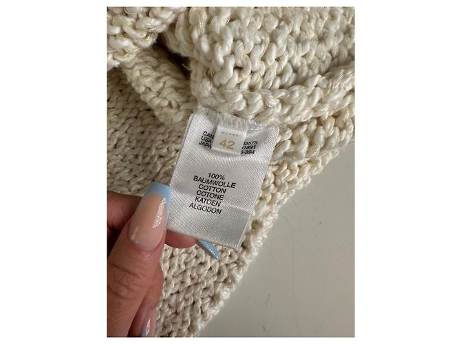 Top in cotone vintage Escada Crema M Beige - vista 6