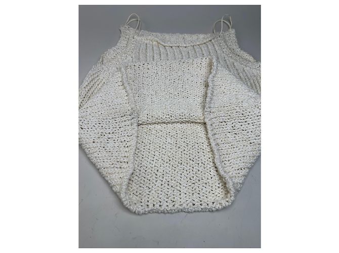 Top in cotone vintage Escada Crema M Beige - vista 7