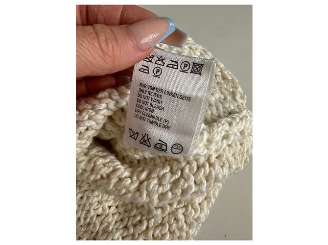Top in cotone vintage Escada Crema M Beige - vista 8