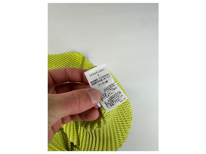 Top Vintage Issey Miyake Pleats Please Giallo Neon M - vista 10