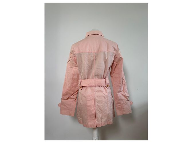 Vintage Burberry Baumwollmantel Hellrosa M Pink - Ansicht 13