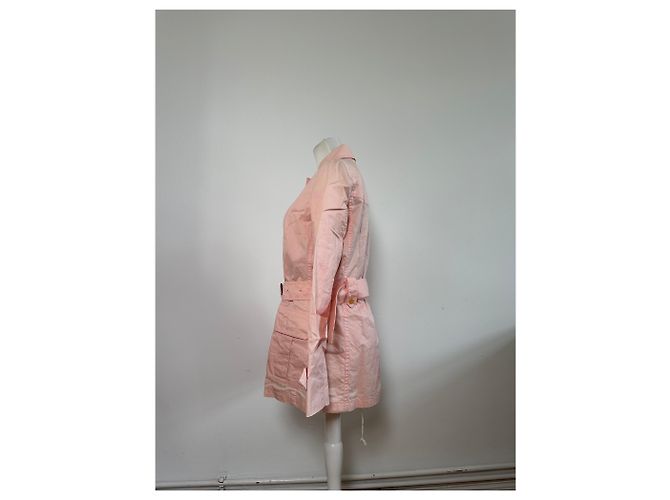 Vintage Burberry Baumwollmantel Hellrosa M Pink - Ansicht 2