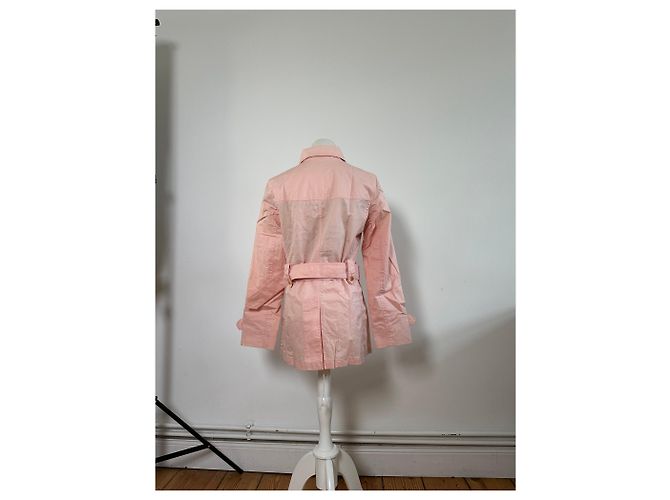 Vintage Burberry Baumwollmantel Hellrosa M Pink - Ansicht 3