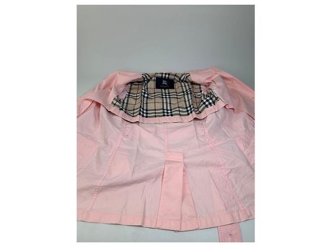 Vintage Burberry Baumwollmantel Hellrosa M Pink - Ansicht 4