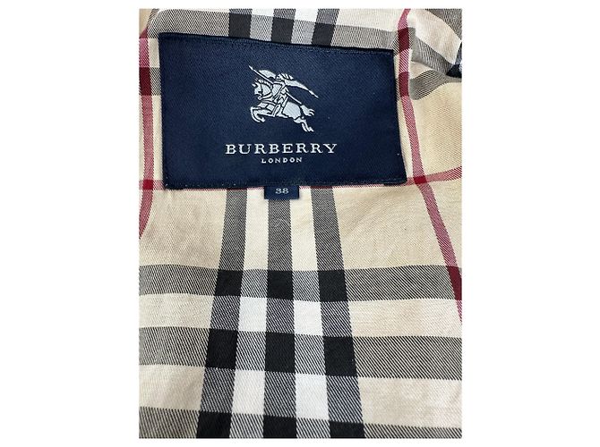 Vintage Burberry Baumwollmantel Hellrosa M Pink - Ansicht 5