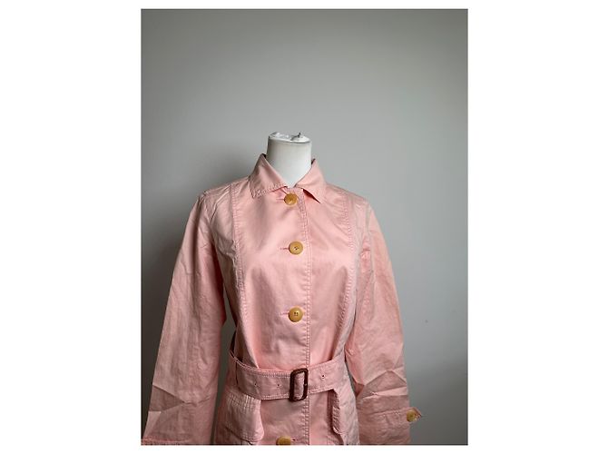 Vintage Burberry Baumwollmantel Hellrosa M Pink - Ansicht 6