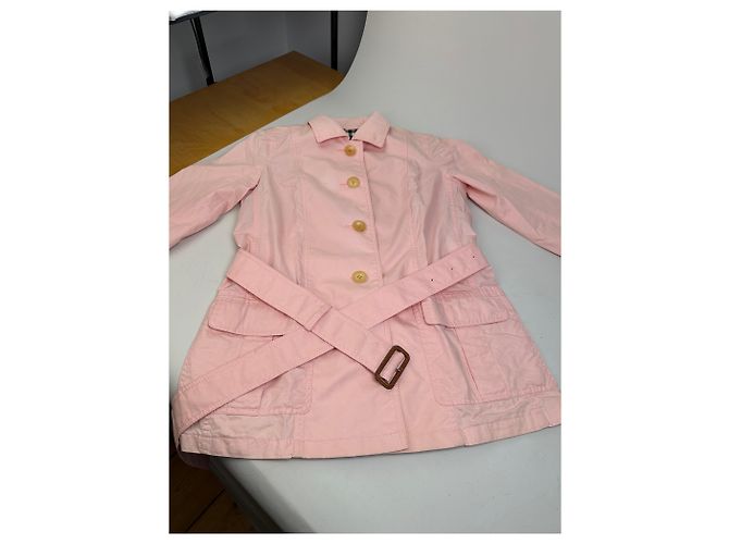 Vintage Burberry Baumwollmantel Hellrosa M Pink - Ansicht 8