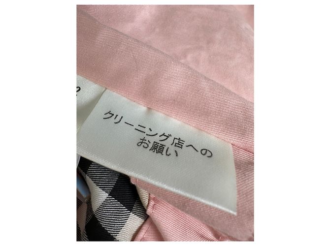 Vintage Burberry Baumwollmantel Hellrosa M Pink - Ansicht 9