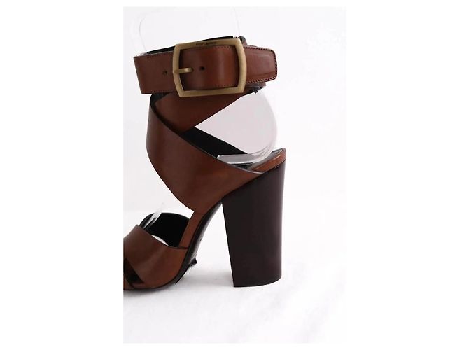 Saint Laurent Tacchi marroni Marrone - vista 4