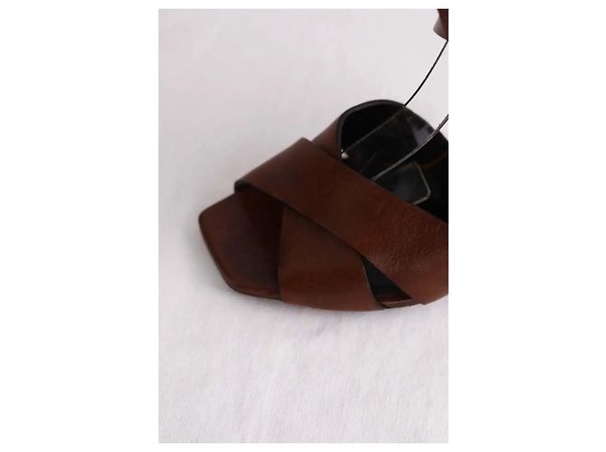 Saint Laurent Tacchi marroni Marrone - vista 5