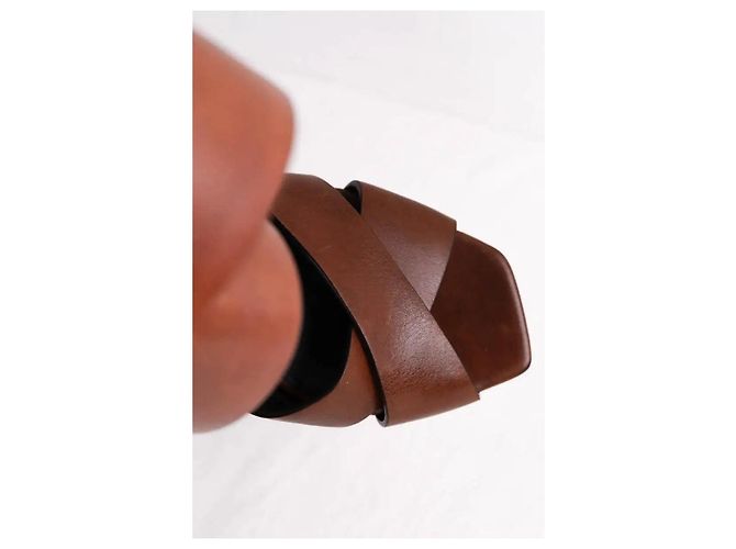 Saint Laurent Tacchi marroni Marrone - vista 7