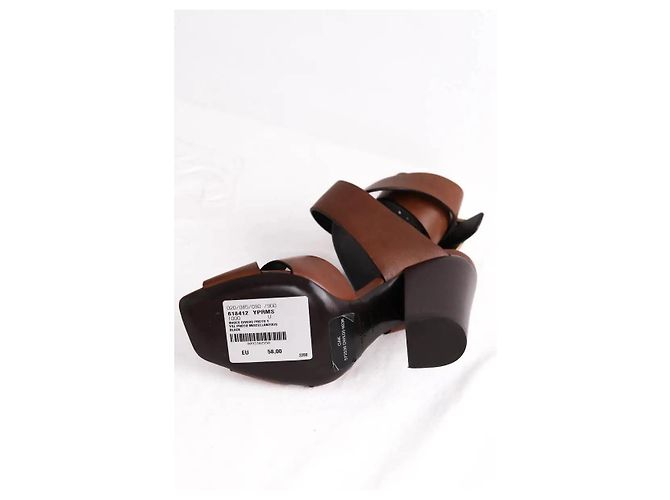 Saint Laurent Tacchi marroni Marrone - vista 8