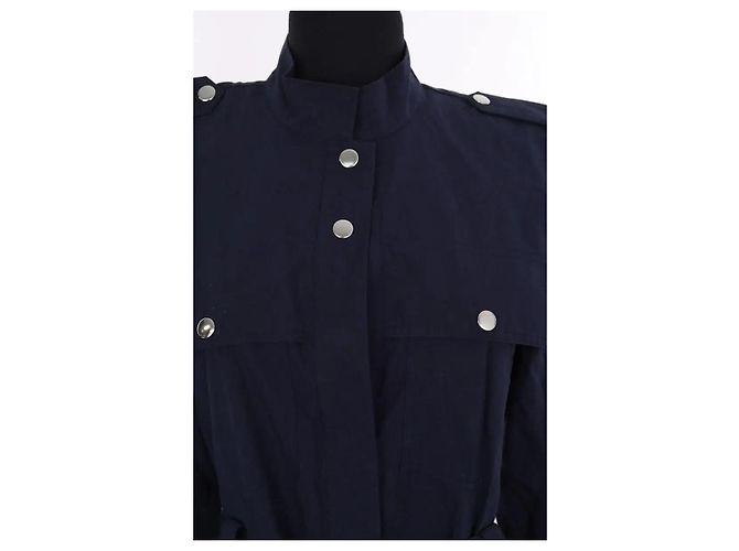 Gestuz Trench blu navy - vista 2