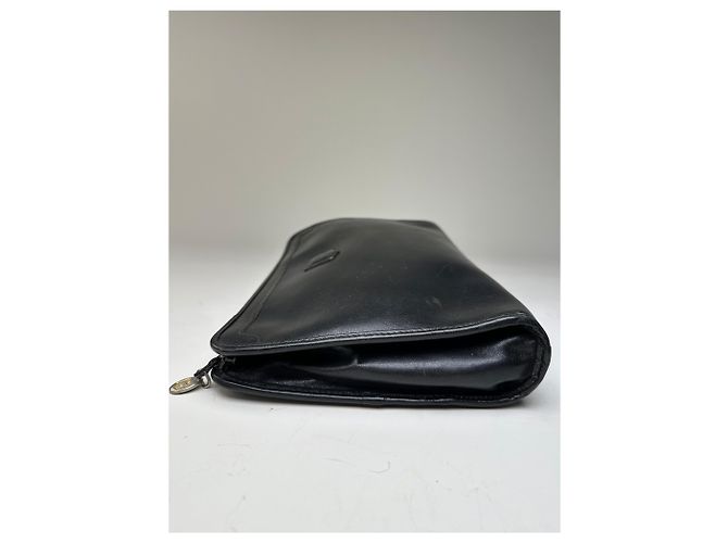 Edge Céline Clutch in pelle vintage Celine nera e argento Nero - vista 6
