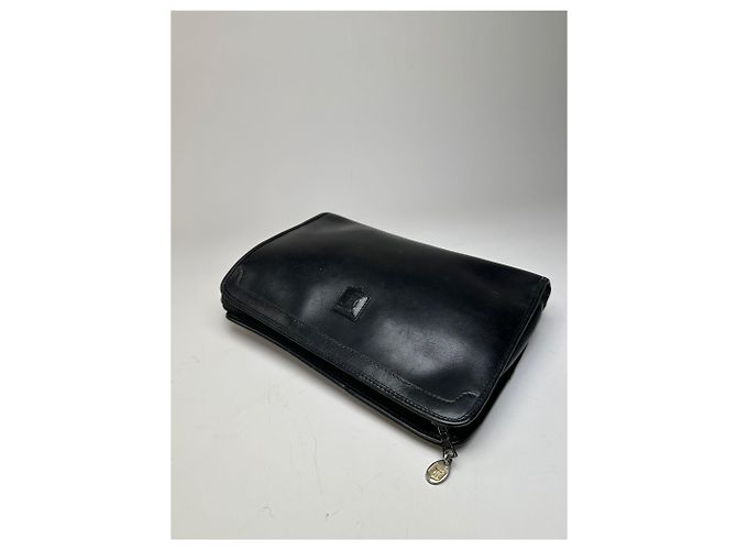 Edge Céline Clutch in pelle vintage Celine nera e argento Nero - vista 8