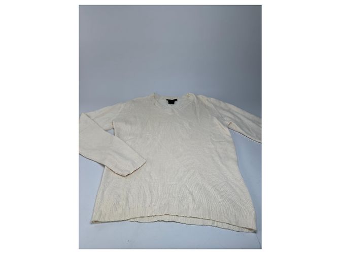 Pull en coton vintage Gucci Crème M Beige - vue 4